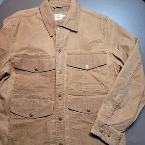 Flint and Tender Waxed Trucker Field Jacket Mens Large Made In China EXCELLENT